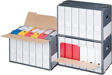  Smartbox Pro Archivbox für Ordner mit Frontklappe 498x295x322 mm 