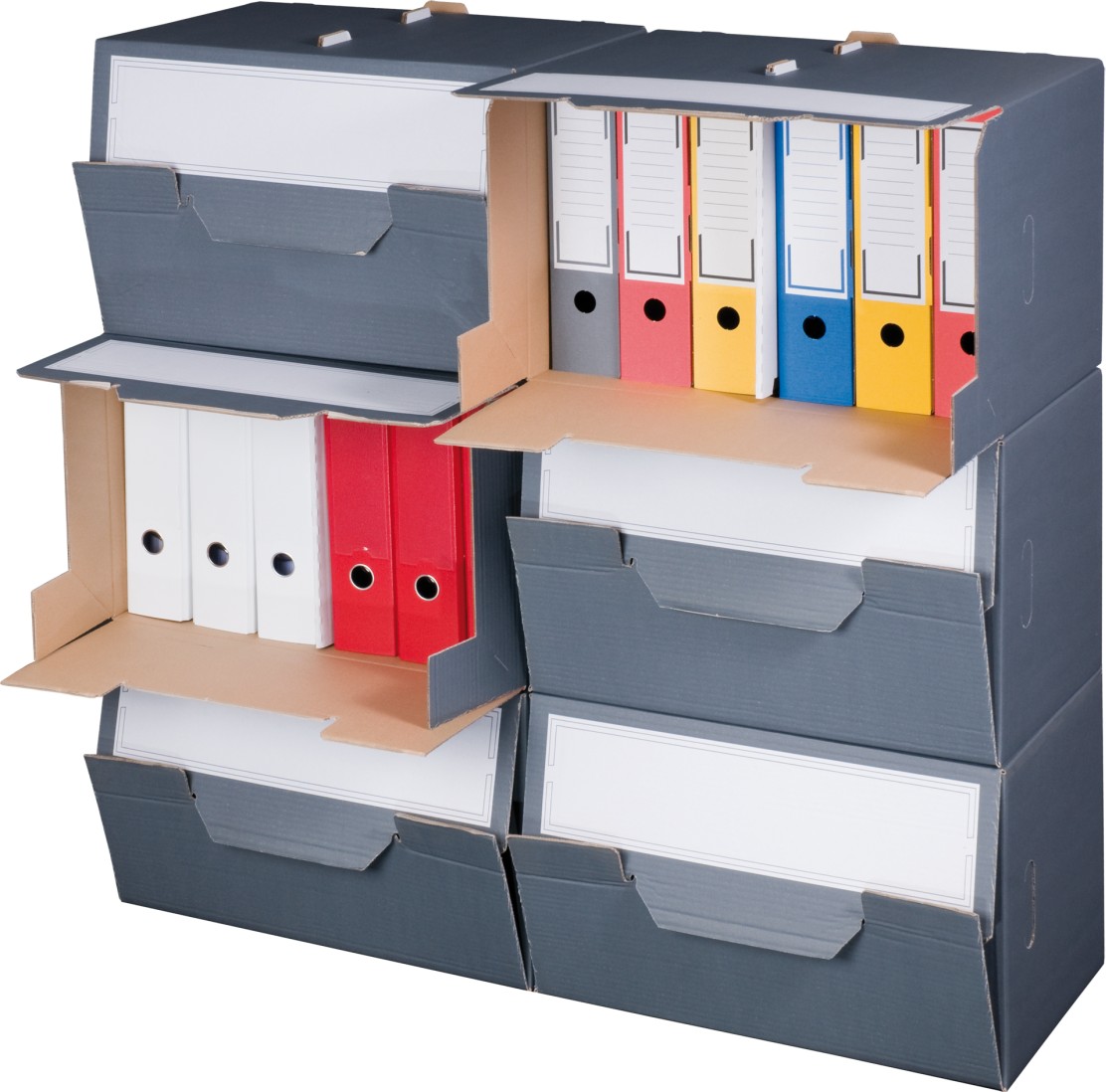  Smartbox Pro Archivbox für Ordner m. Klappdeckel 504x325x305 mm 