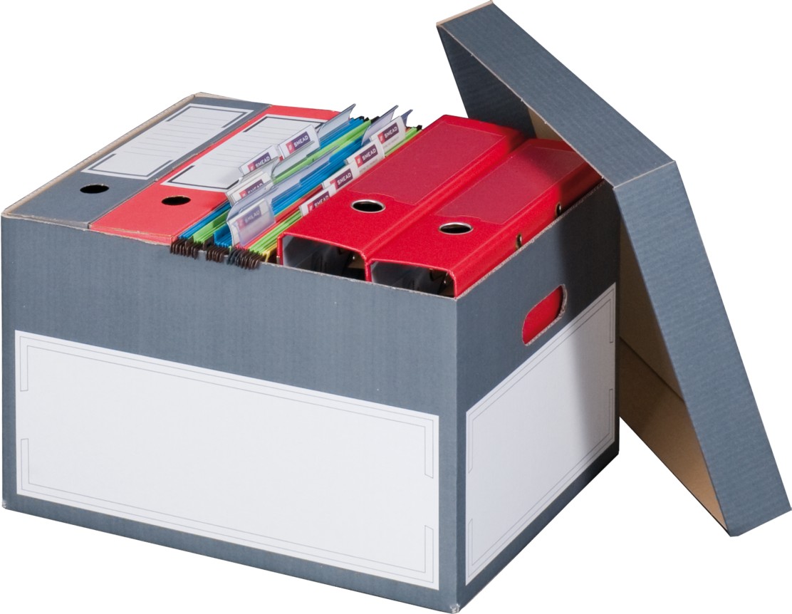  Smartbox Pro Archivbox mit Deckel 414x331x266 mm 